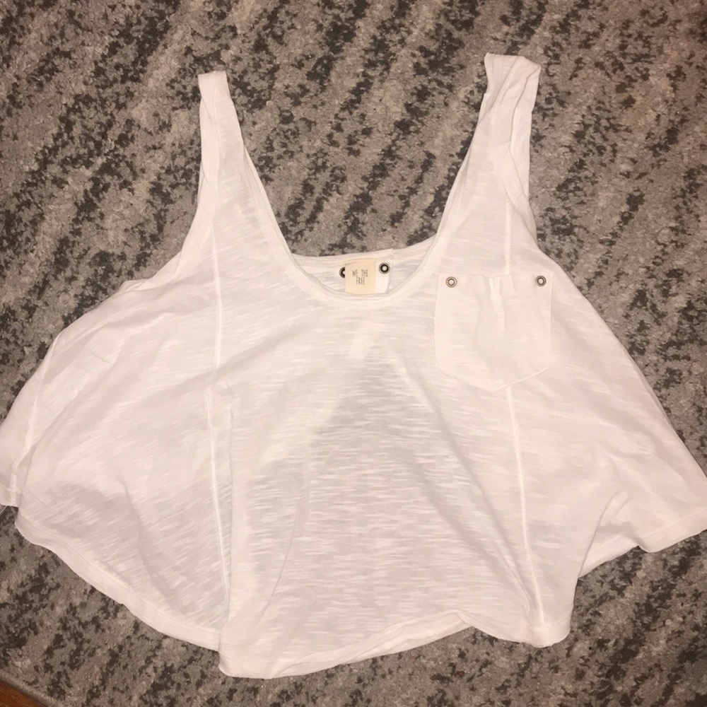 White Free People tank